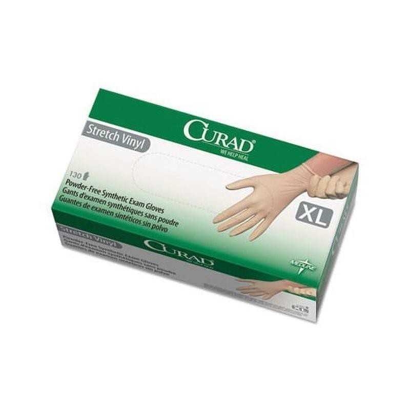 Powder-Free Disposable Stretch Vinyl Exam Gloves X-Large 130 Count Box New