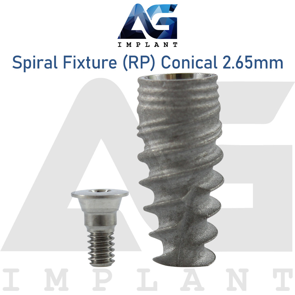 Spiral Fixture Regular Platform (RP) Conical Connection Hex 2.65mm