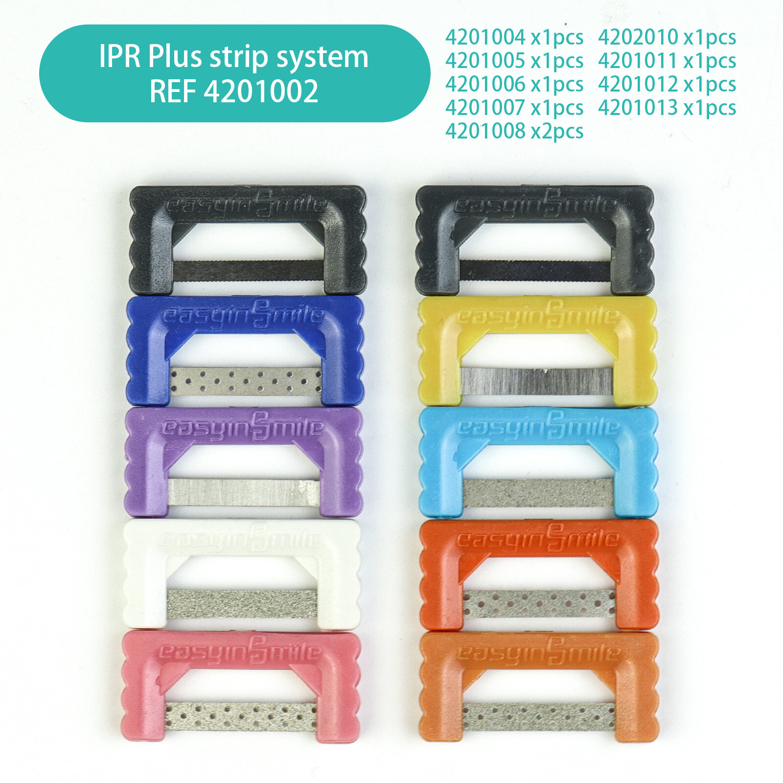 10Pcs Dental Polishing Strip Kit Interproximal Reduction Orthodontic IPR Strips