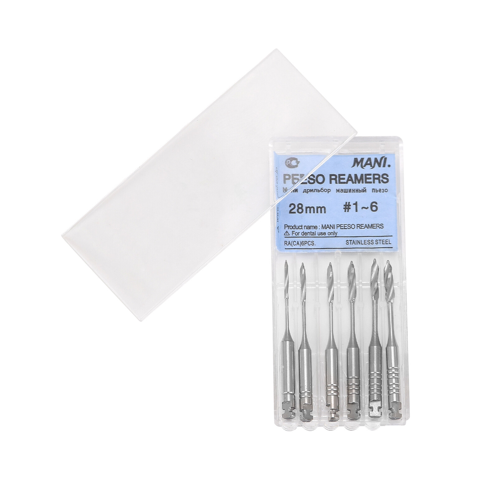 Dental Endodontic Engine Use Pesso Reamers Gates Drill Stainless Steel 6pcs/pack