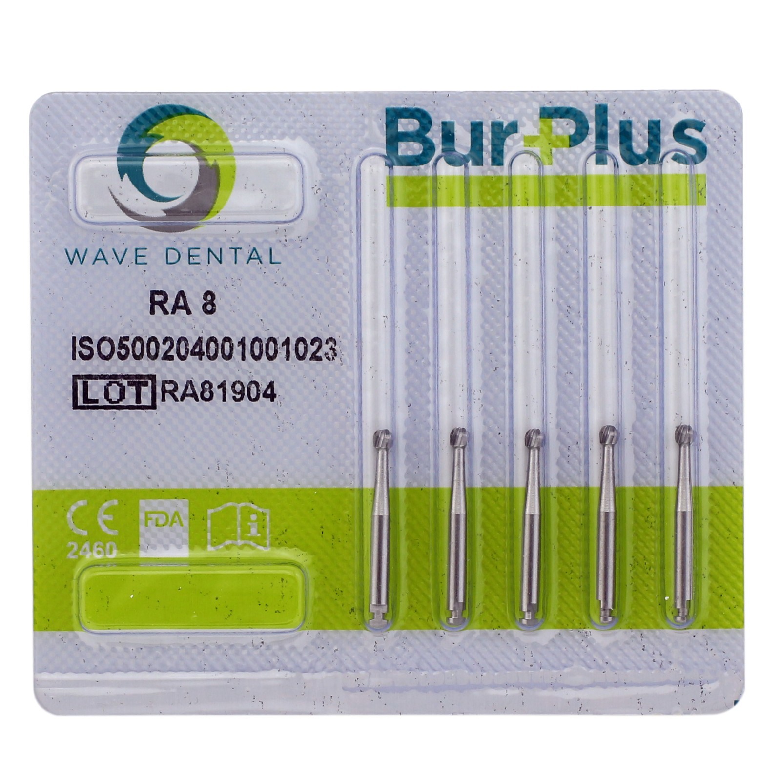Wave Dental Latch Burs Round Carbide Bur RA 8 22mm for Slow Speed Contra Angle
