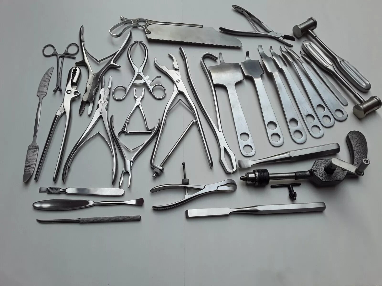 Orthopedic Retractor Bone Drill Saw Surgical Surgery Instruments 29 Set Pcs A+