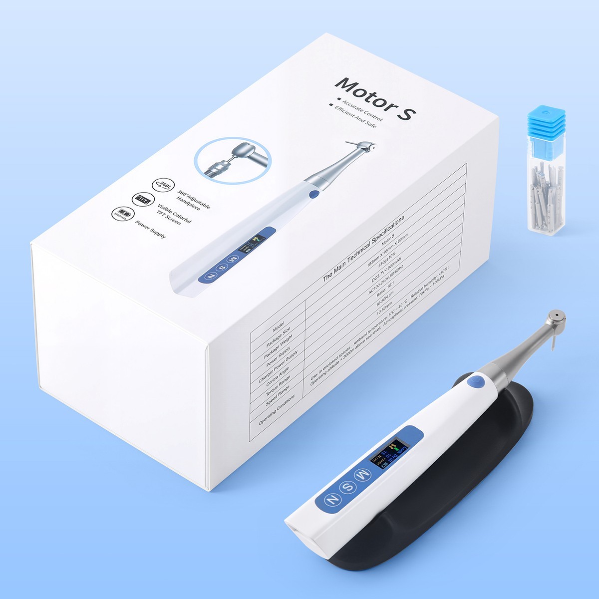 AZDENT Dental Wireless Implant Electric Torque Wrench Handpiece Tool Driver