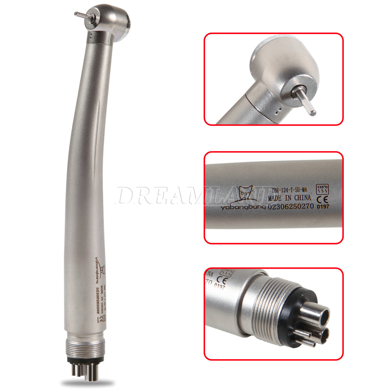 Dental 45 Degree / 90 Degree Surgical High Speed Handpiece 4 Holes