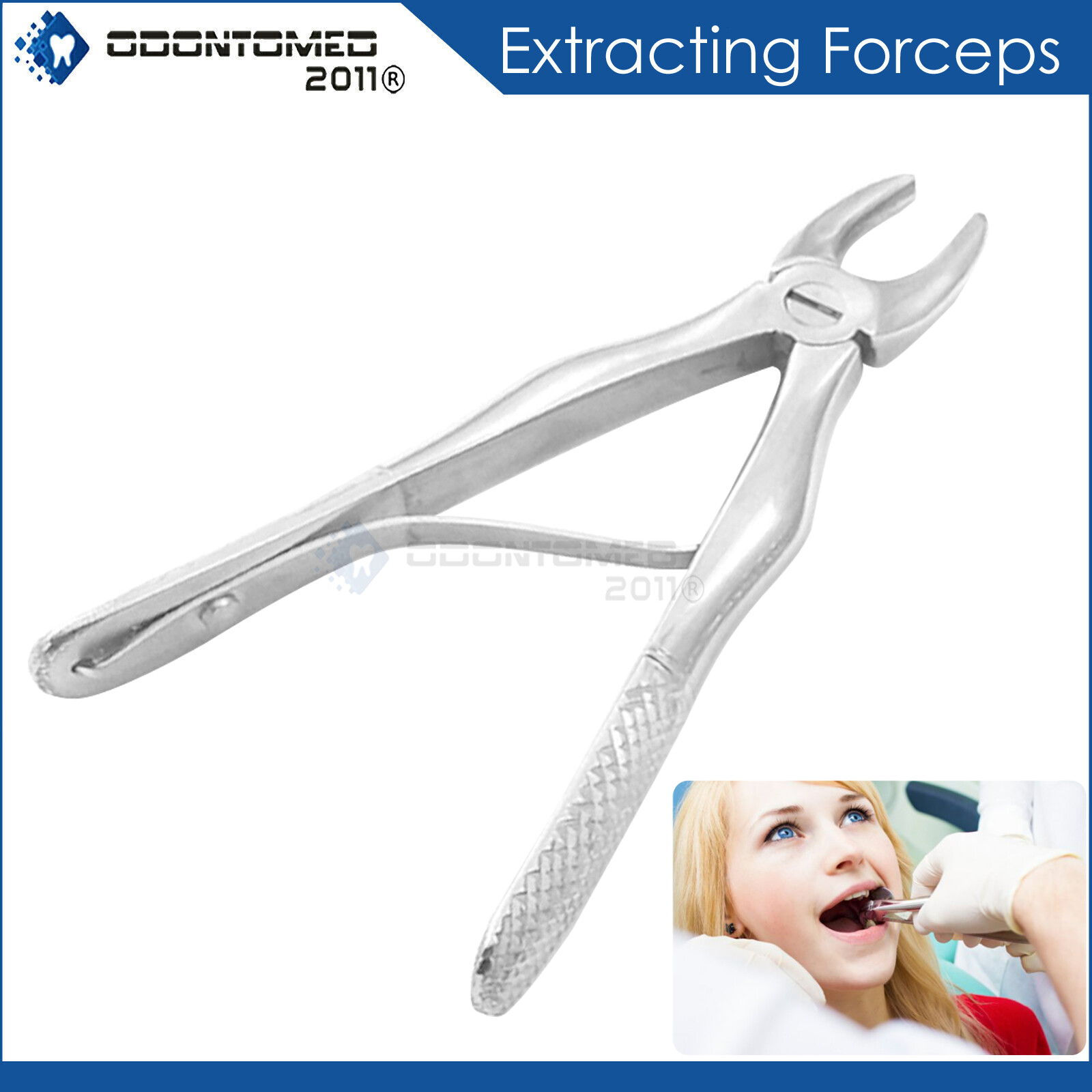 PEDO EXTRACTING FORCEPS # E DENTAL SURGICAL INSTRUMENTS