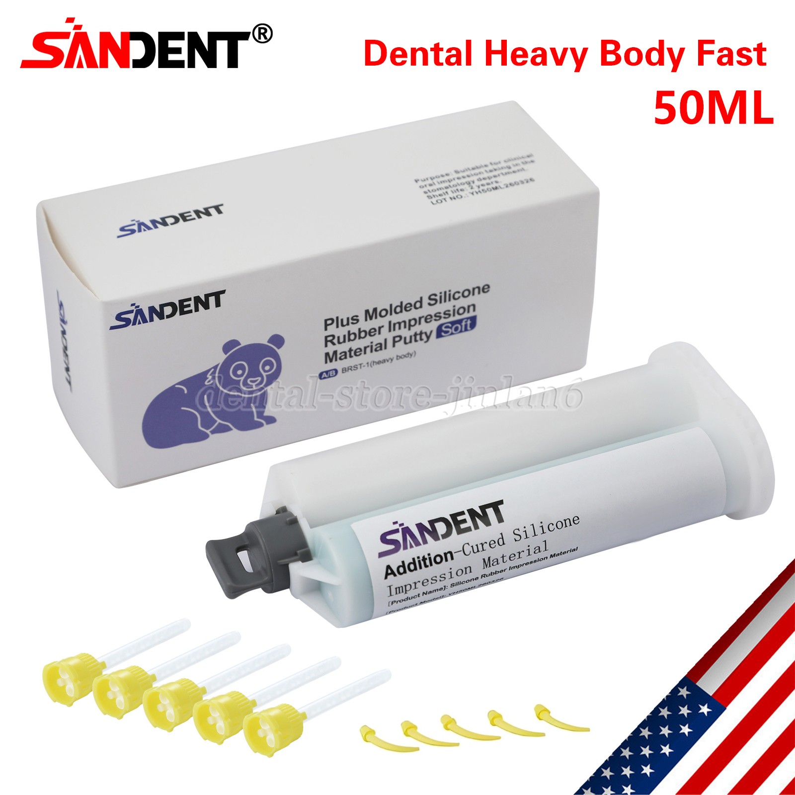 Heavy Body Fast Set Impression Material VPS, Dental PVS Box of 8