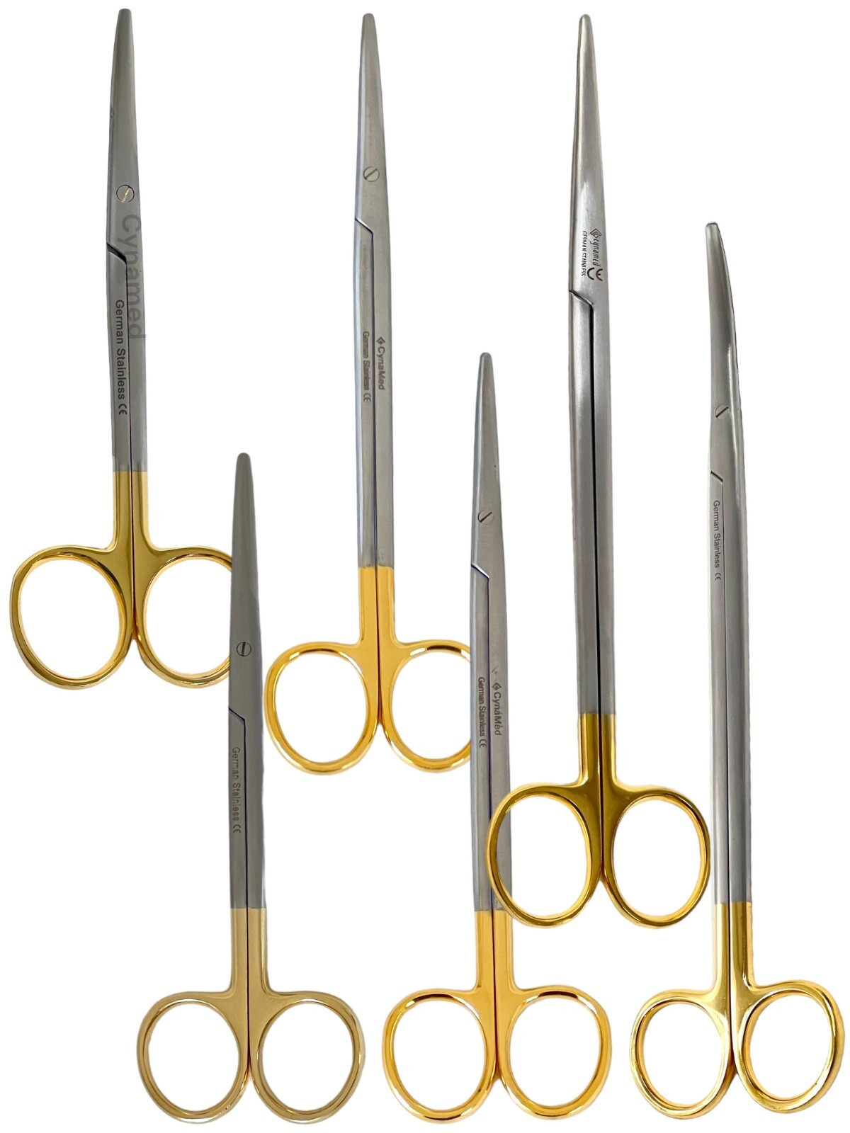 Premium German T/C Metzenbaum Dissecting Scissors Straight & Curved Tungsten Car