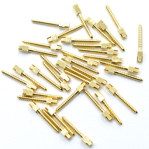 Dental Gold Plated Screw Post Conical Refill Cross Head For Root Canal 30Pcs/Bag