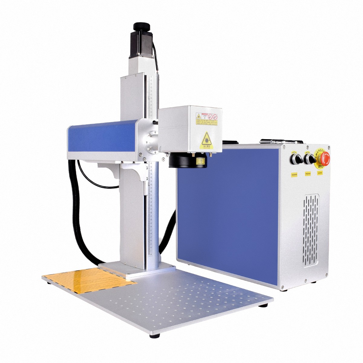 2.5D 100W JPT M7 Mopa Fiber Laser Marking Machine Metal Deep Relief Engraving