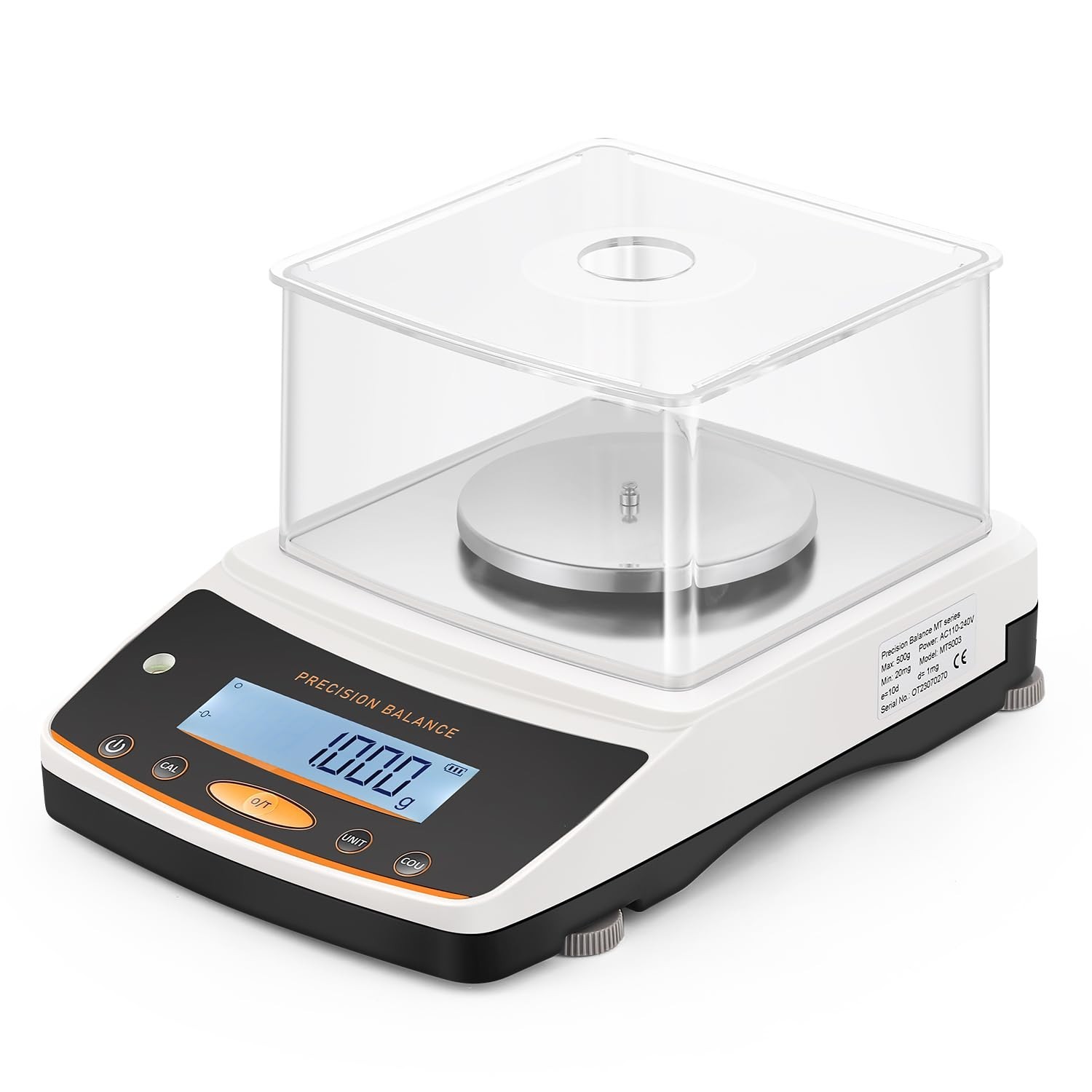 Lab Analytical Balance 500g x 0.001g Precision Digital Scale .001 Gram Accura…