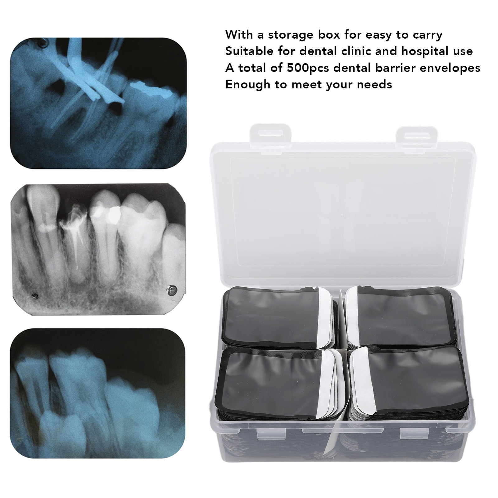 500pcs Dentist Barrier Envelopes Disposable X Ray Film Protective Bag For Phosph