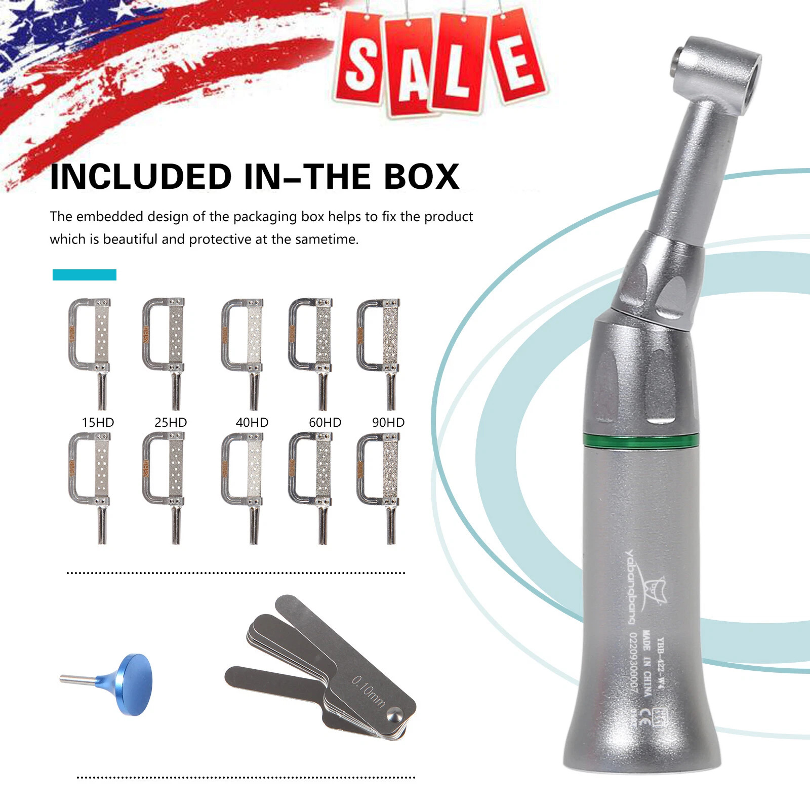Dental IPR 4:1 Reduction Interproximal Stripping Contra Angle Handpiece