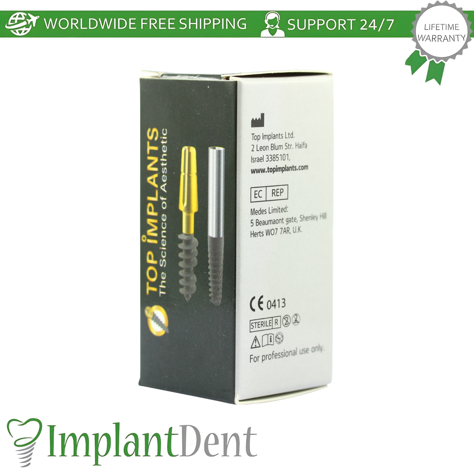 Multi Unit M1.7 Compressive Monoblock Dental Fixture Sterile SLA Surface