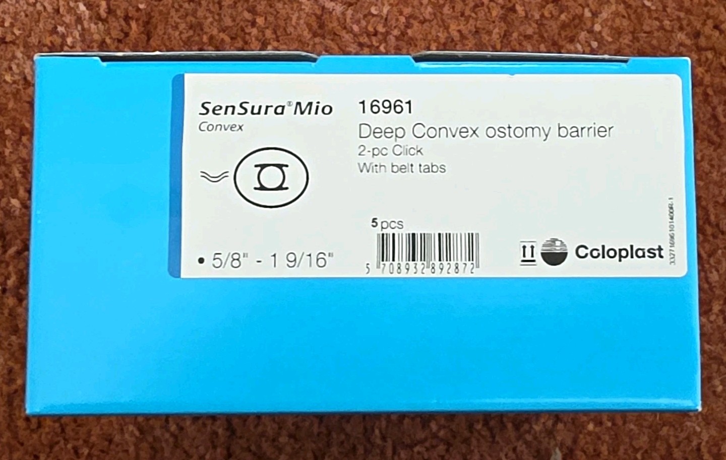 Coloplast SenSura Mio Convex Ostomy Barrier Extended Wear Cut-To-Fit 16661