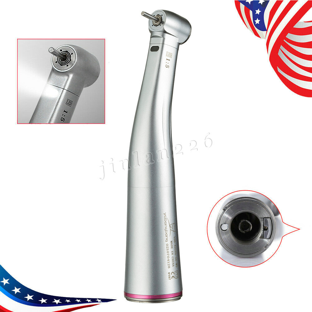 NSK Style LED Dental Electric 1:5 Contra Angle Increasing Speed Handpiece YBB