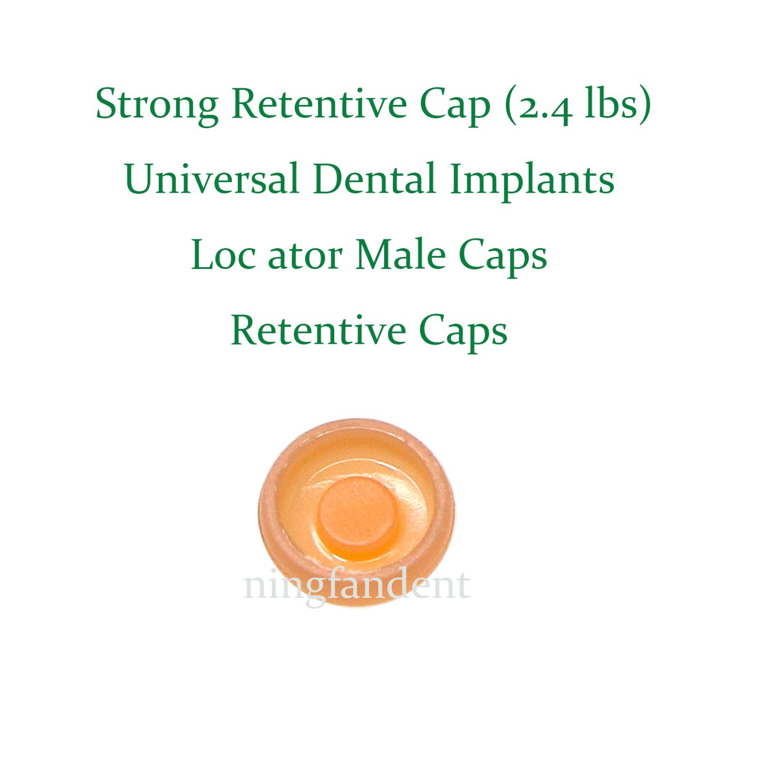 10Pcs Dental Overdenture Abutment Peek Retention Caps For Locater System 2.4Lbs