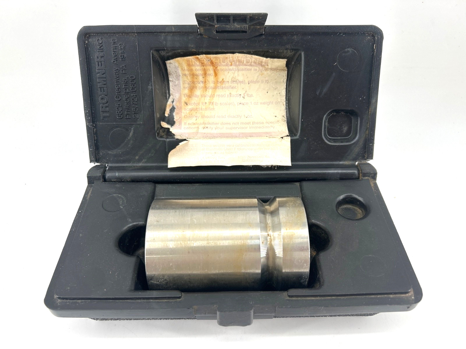 Troemner 5 lb Cylindrical Calibration Weight