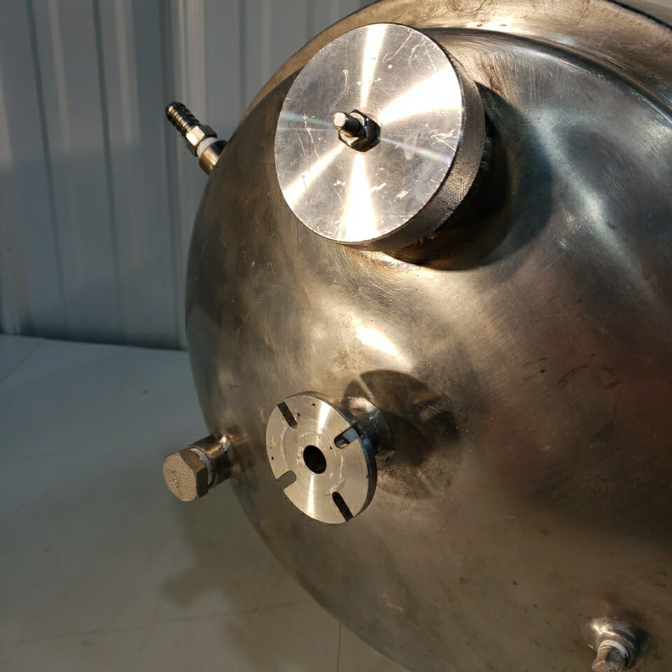 Stainless Steel Positive Pressure Chamber Cylinder Horizontal Custom Stand 12″ D