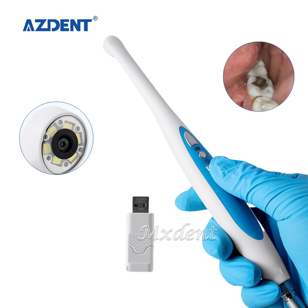 6 LED Dental USB Intraoral Camera Imaging Intra Oral Endoscope+Software U Disk