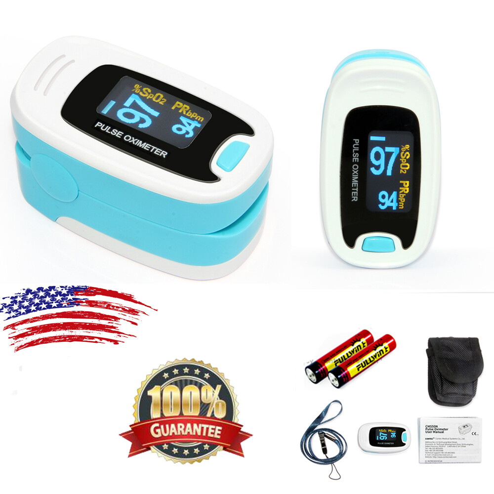 USA Probe Heart Pulse Rate Blood Oxygen Sensor Paitent Monitor SPO2 Finger Meter