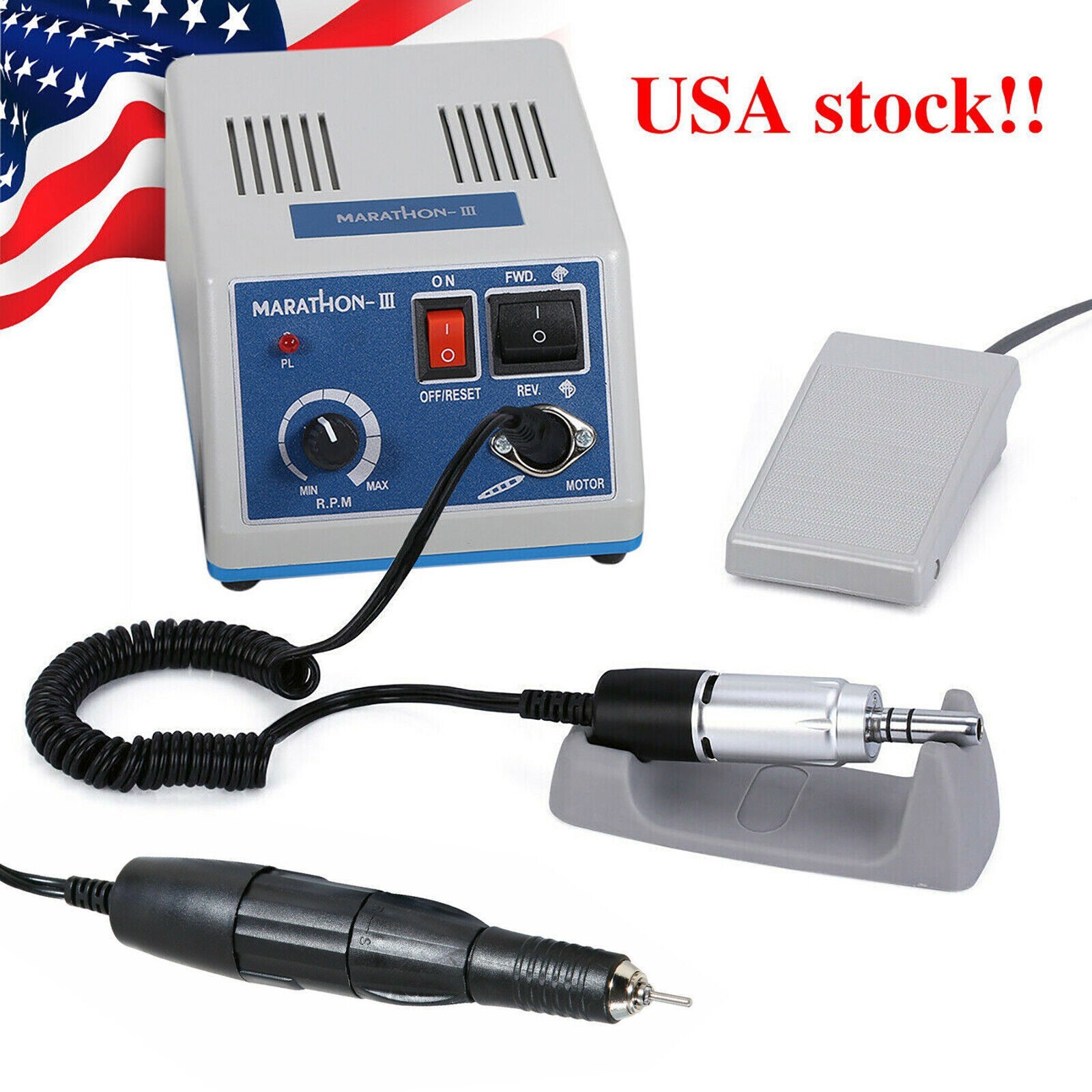 Dental Lab Marathon Electric Micromotor Polishing Unit / 35K rpm Motor /E Type