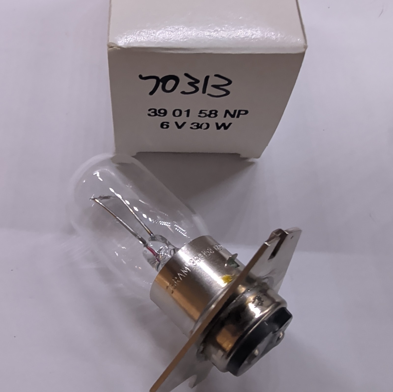 Vintage OSRAM 390158 Microscope / Projection Lamp 70313 6V 30W Bulb Germany NOS