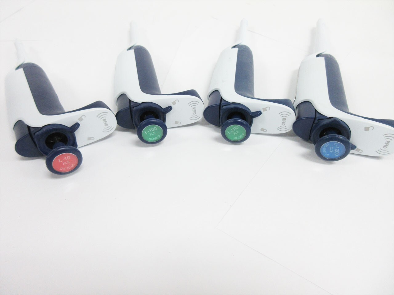 SET 4x RAININ XLS LTS PIPETTE L-10 L-100 L-200 L-1000 LTS XLS LTS SINGLE CHANNEL