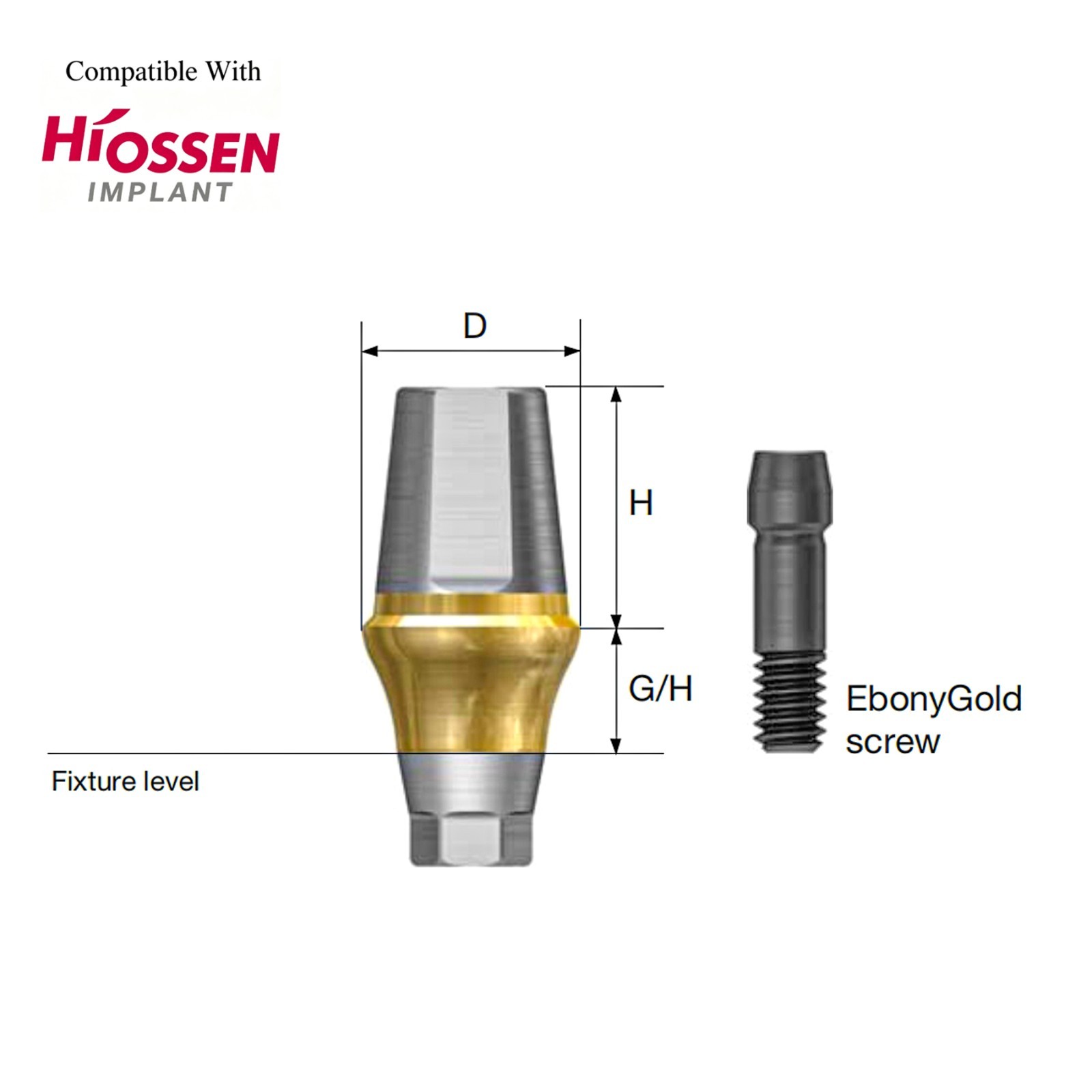 US 5Pcs Titanium Regular Straight Transfer Abutment Fit Osstem Hiossen
