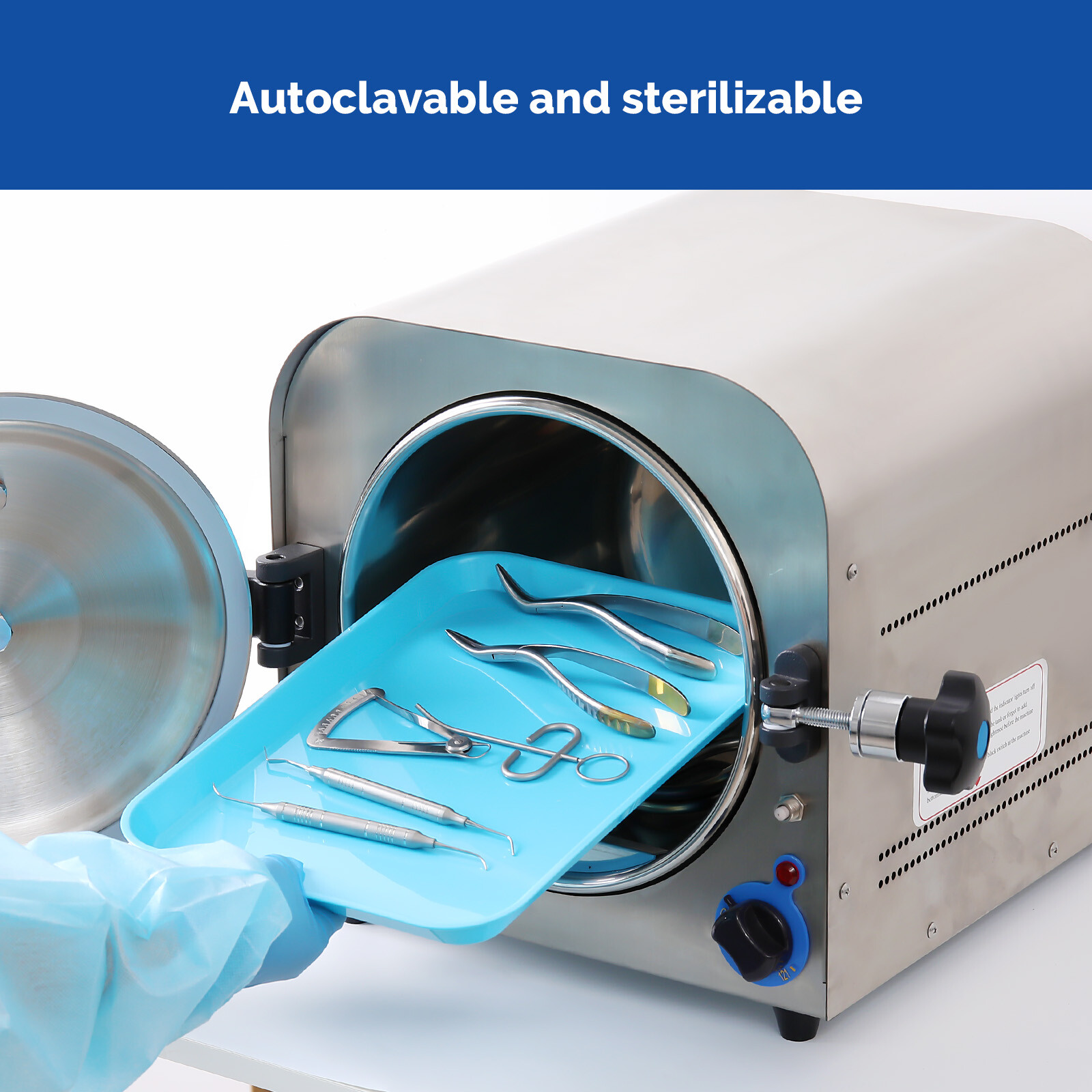Dental Autoclave Instrument Set Up Trays Plastic Flat Tray Size B 13.25″ X 9.75″
