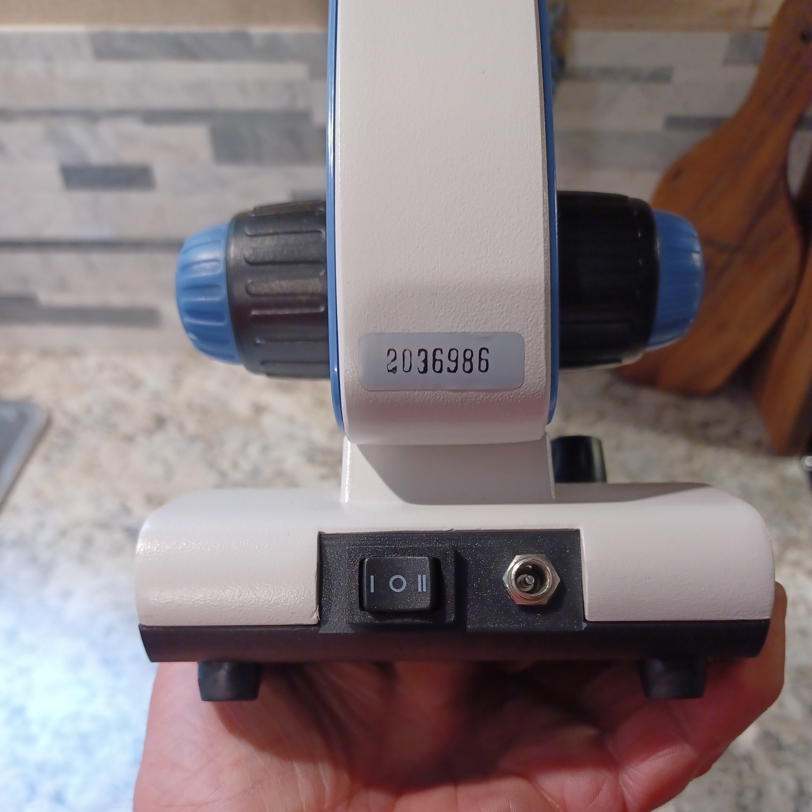 AmScope Microscope tested working 2 light settings 360 °view range from top