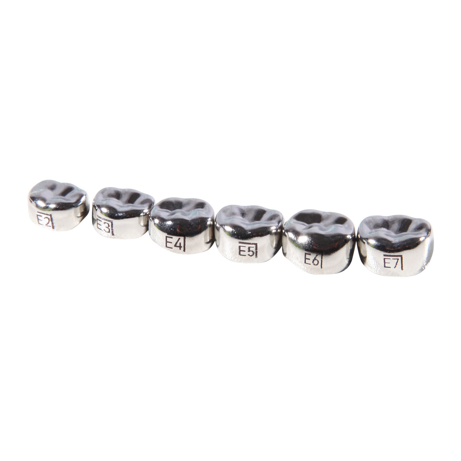 48 Size Dental Kids Primary Molar Crowns Stainless Steel Pediatric Crown USA