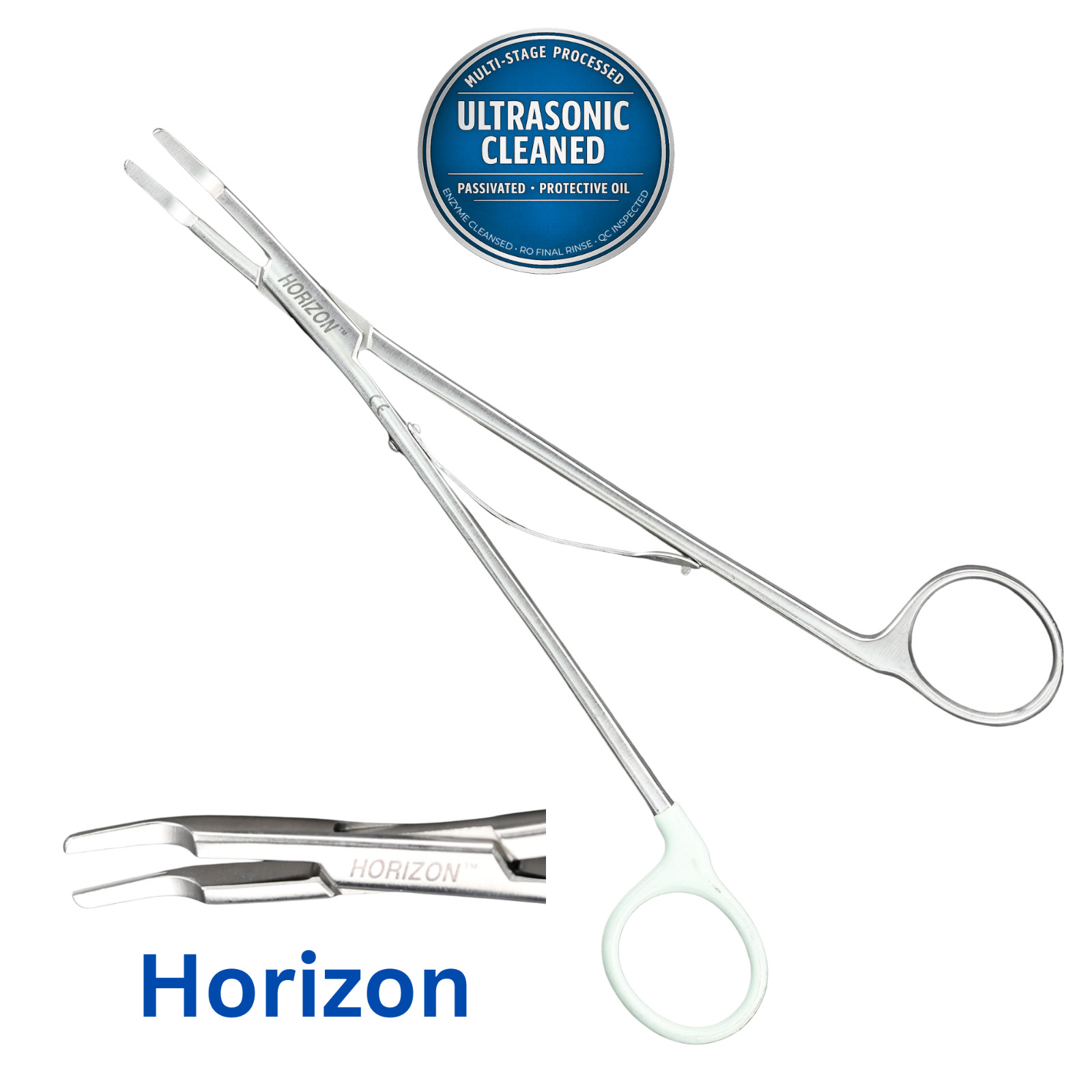 Horizon 337081 Ligating Clip Applier, Medium-Large Size, Curved Tip, 8″