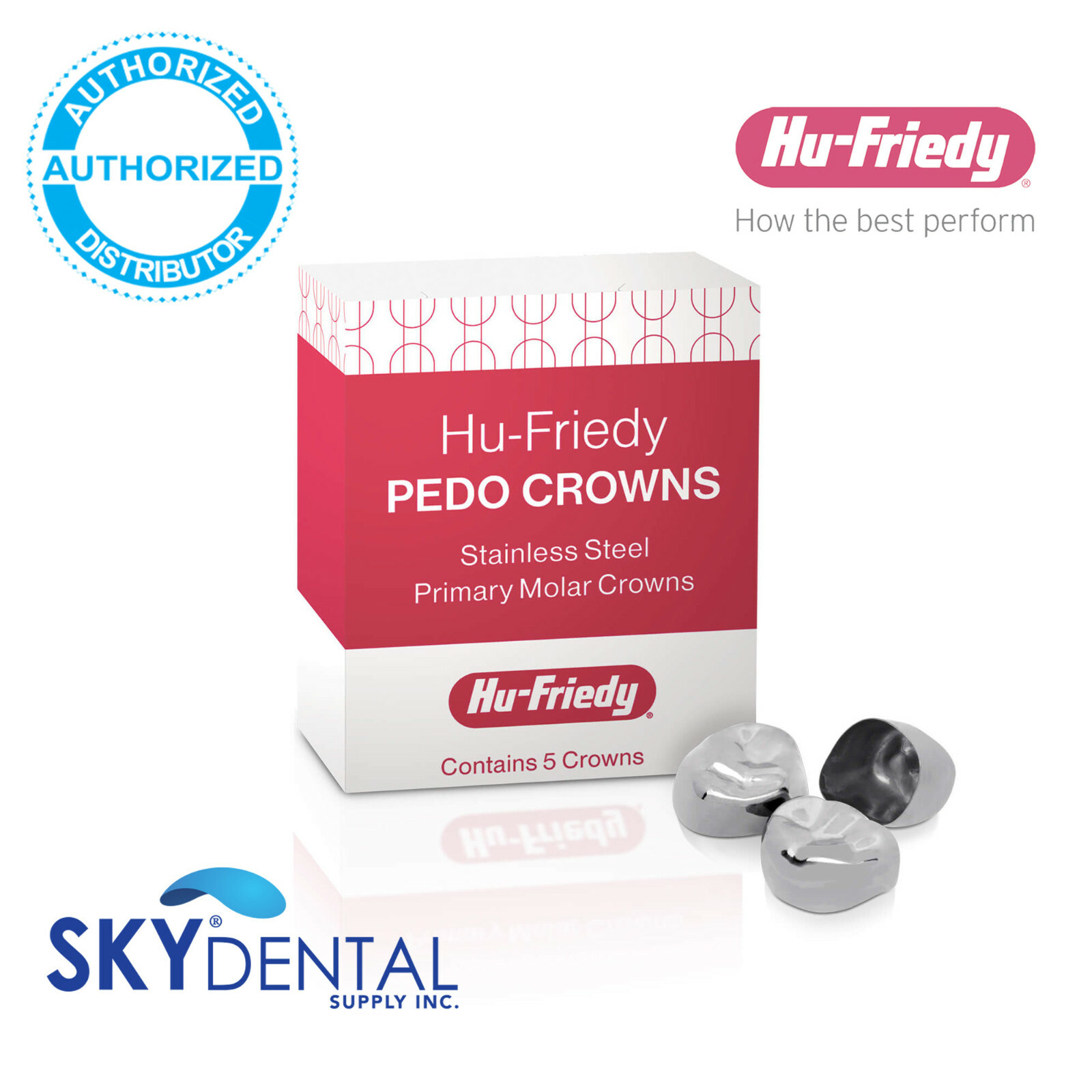 Hu-Friedy Pedo Crowns Lower Right Primary 1st Refill All Sizes (Optional)