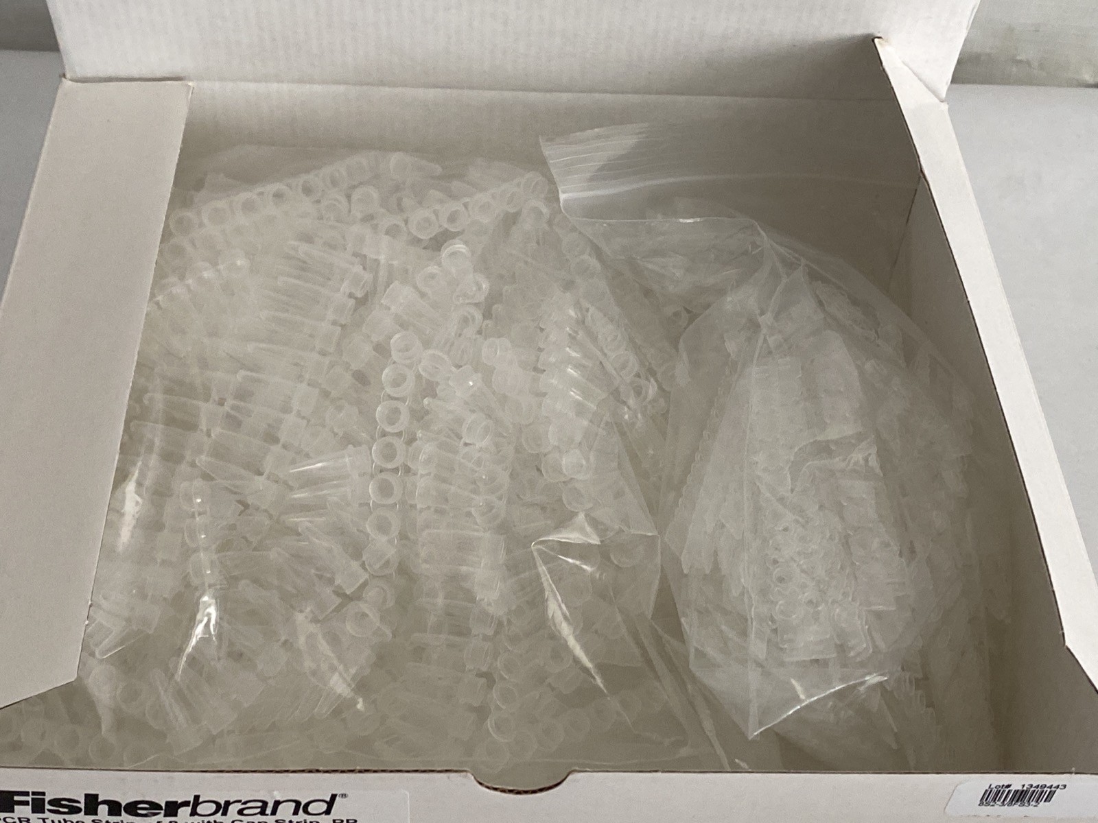 (200) FISHERBRAND 0.2mL PP PCR Tube Strips of 8 w/Cap Strips 14-230-215