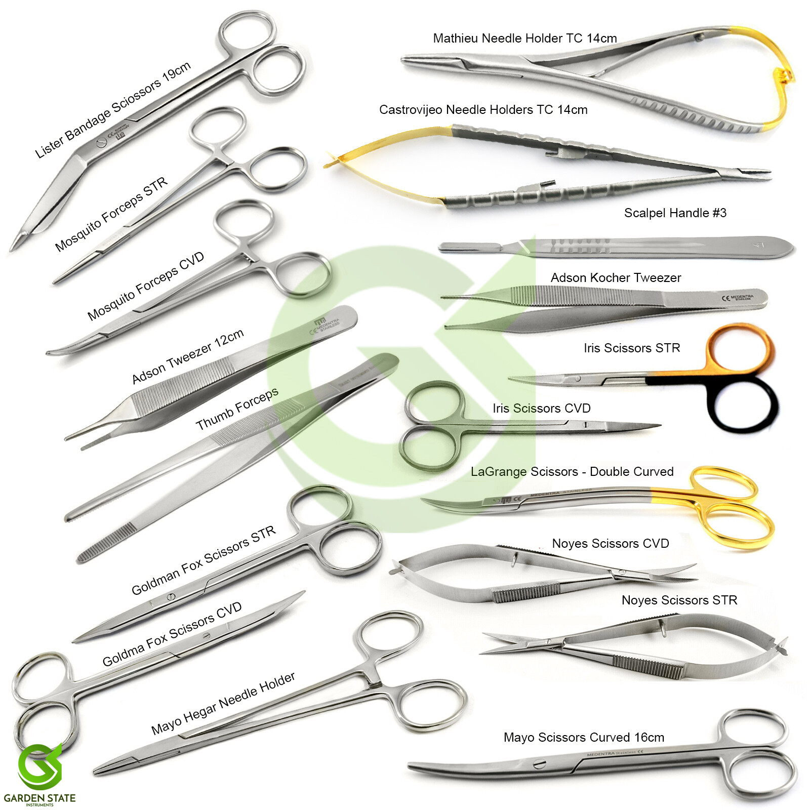 Range Of Dental Microsurgery Needle Holder Scissor Hemostat Suture Clamp Forceps