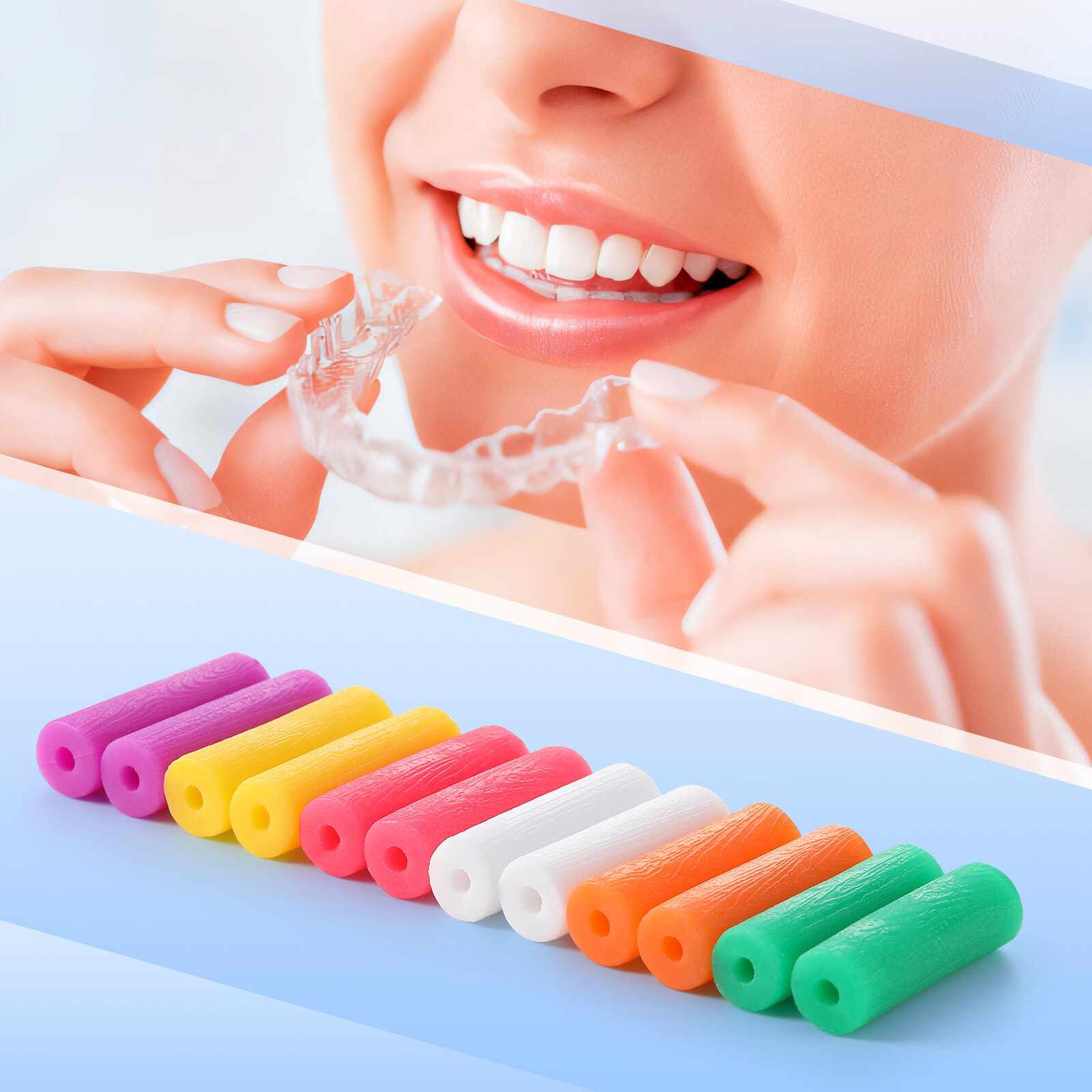 12Pcs/Box JMU Dental Orthodontic Aligner Chewies Chompers Invisalign Silicone