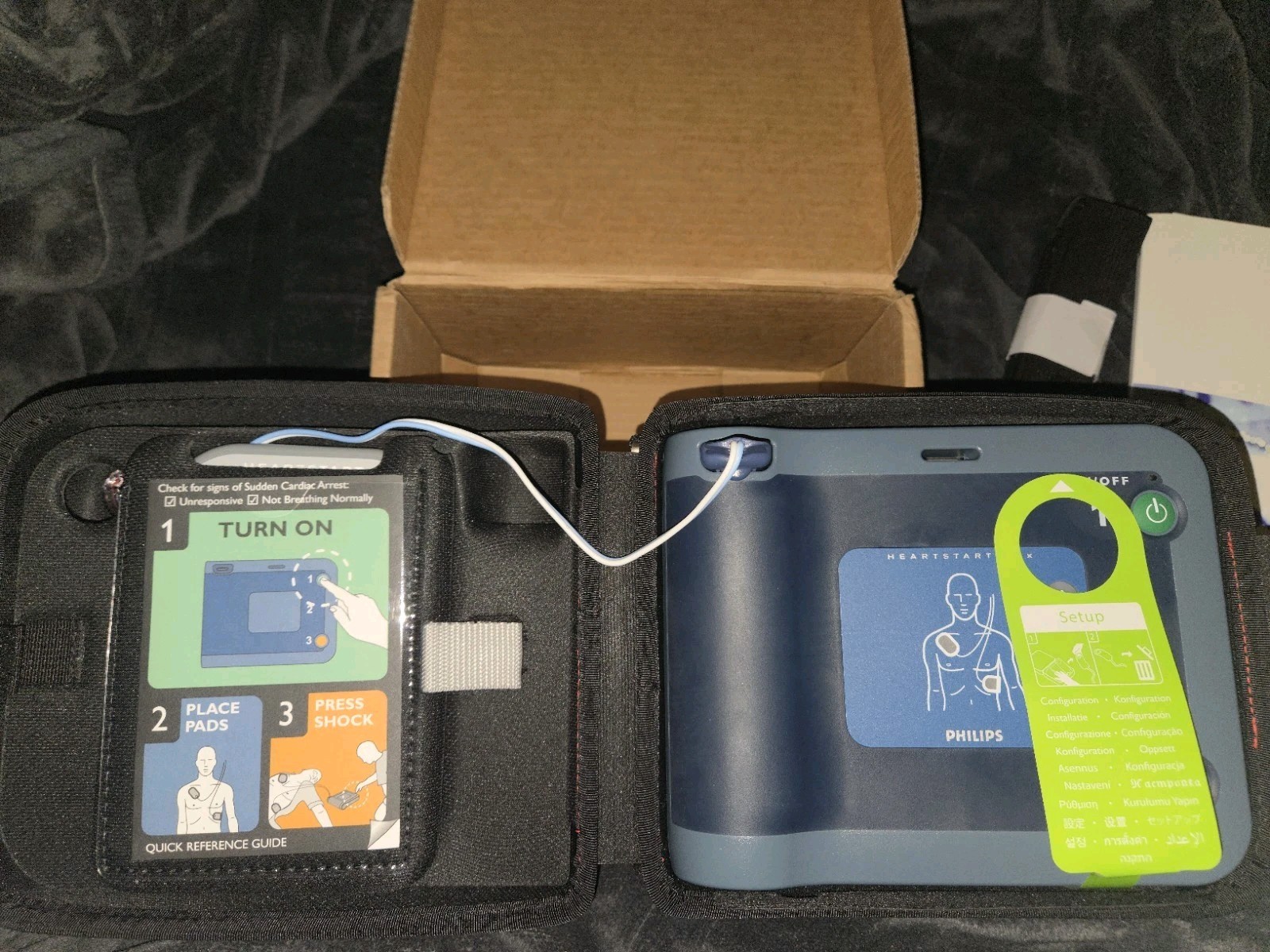Philips HeartStart FRX Defibrillator Kit NEW – Battery 02/2029 Pads 01/10/2026