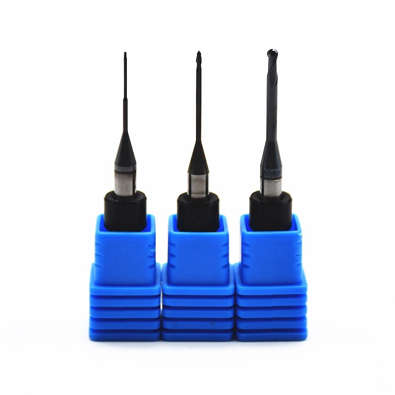 BSM Zirconia Milling Burs DC DLC Shank D 4mm Cutters Head D 0.6/1.0/2.0mm Tools
