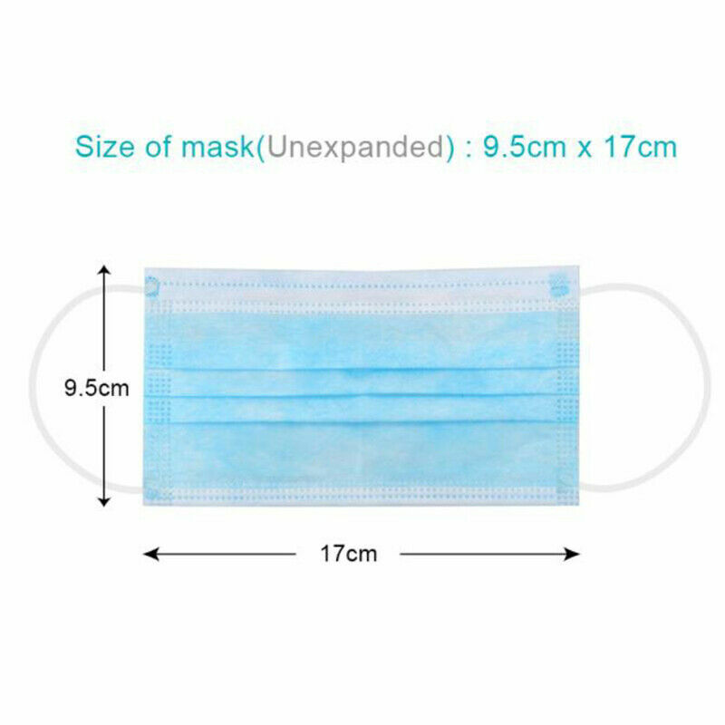 Disposable Non-Medical 3-Ply Face Masks 50 Pack