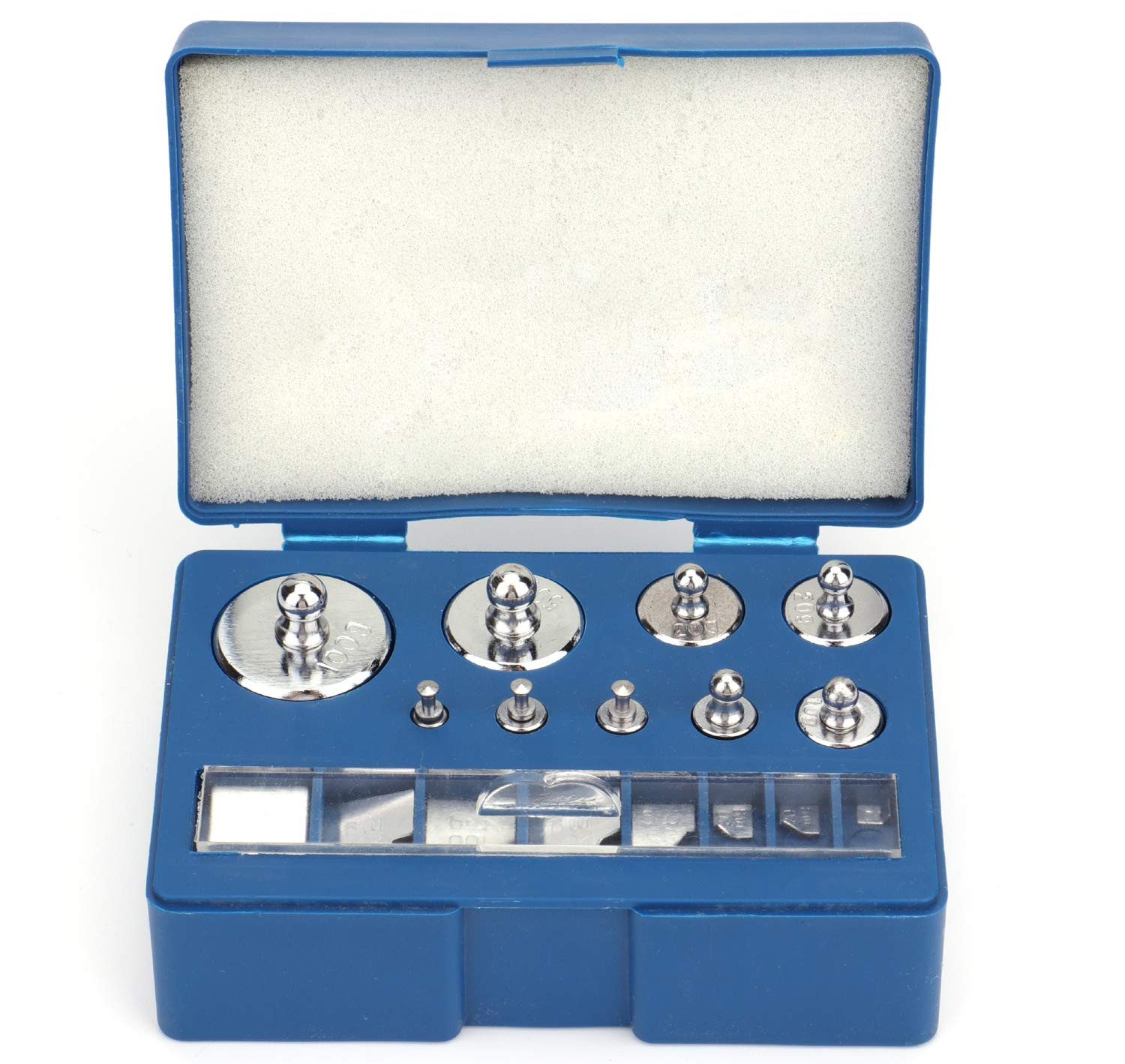 17 Pcs Precision Weight 10Mg-100G Precision Steel Calibration Weight Kit Set wit