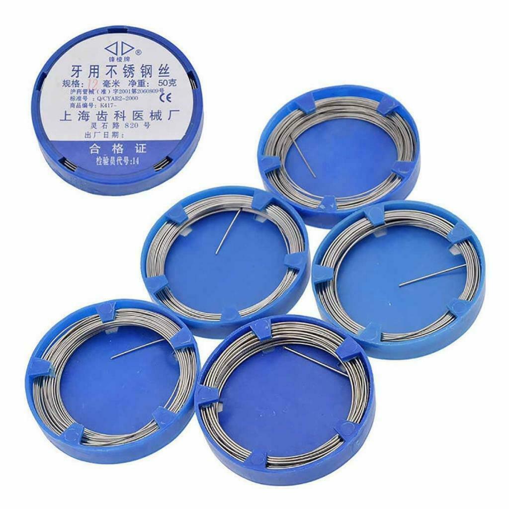0.5/0.6/0.7/0.8/0.9/1.0/1.2mm Dental Stainless Steel Wire Orthodontic Surgical