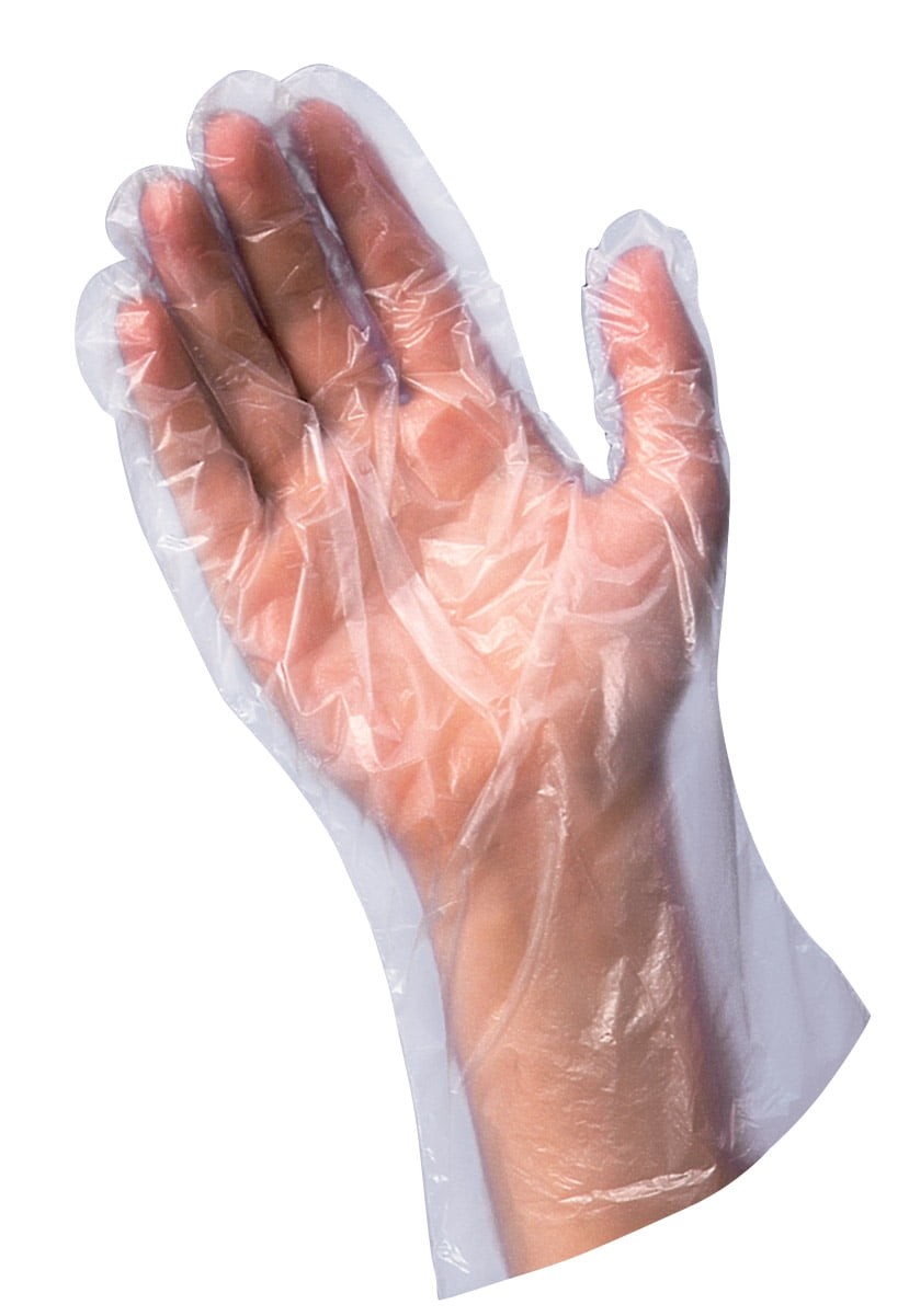 (5 pack) Great Value Disposable Poly Food Gloves, 120-Count, Latex-Free