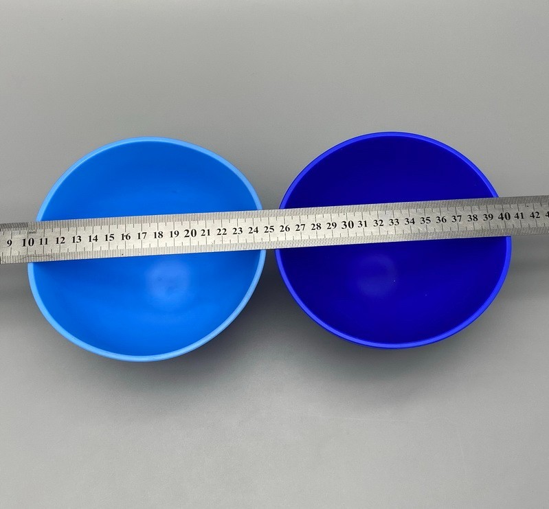 Dental Lab Mixing Bowl Flexible Silicone Rubber Extra Large Blue Bowls Hygienist