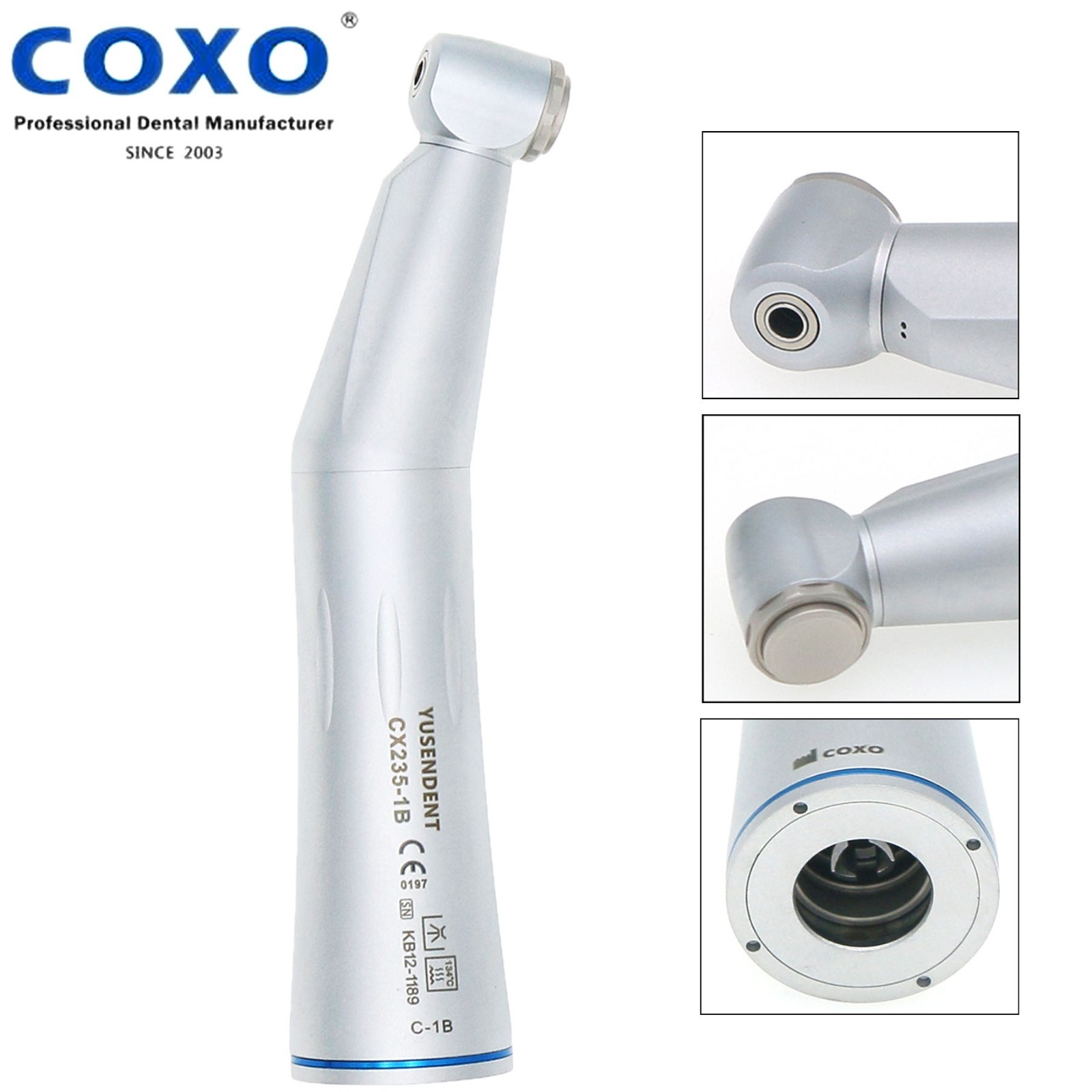 COXO Dental Low Speed Contra Angle Straight Handpiece Air Motor Inner Water NSK