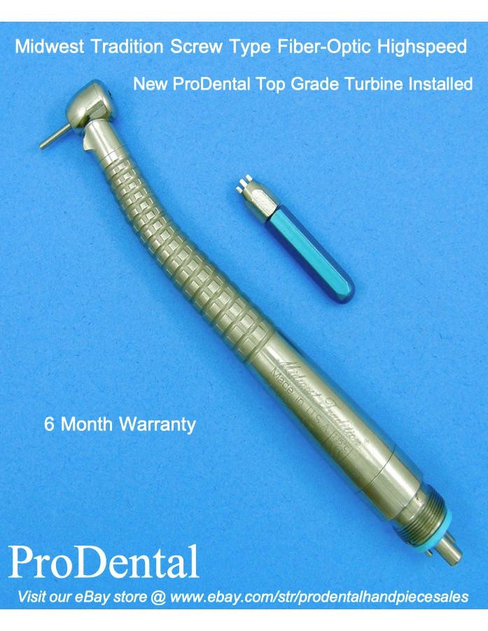 Midwest Tradition Screw Type Fiber-Optic Highspeed Dental Handpiece – ProDental