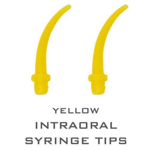500 Pcs Dental Disposable Intra Oral Impression Mixing Tips Yellow Mixers