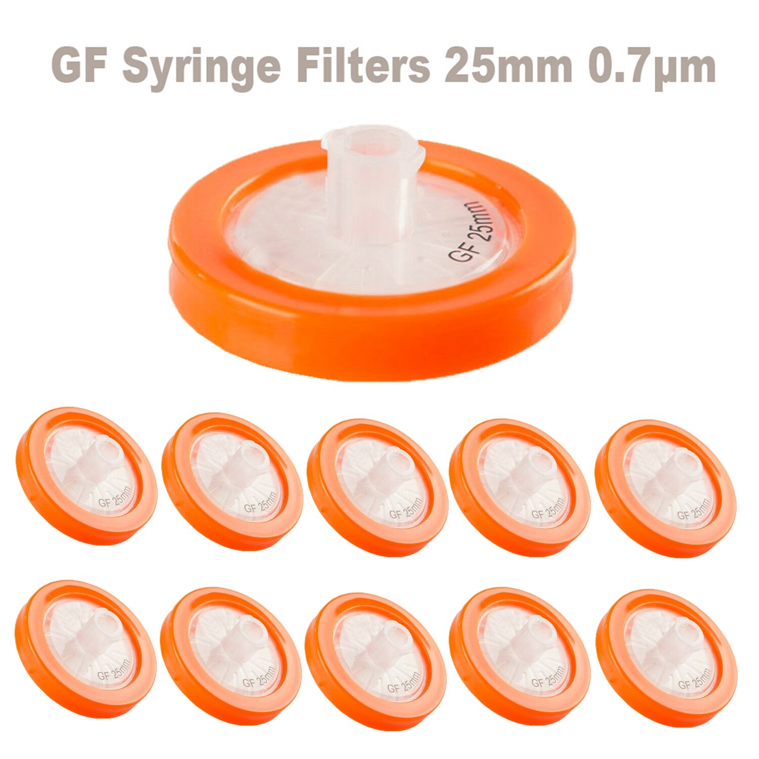 Hydrophobic Syringe Filters PTFE/GF Membrane 0.7μm 25m, 0.22μm 25mm, 0.45μm 13mm