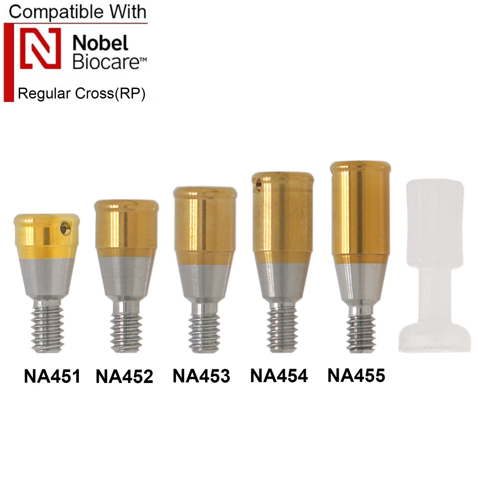 Titanium Dental Overdenture Locator Abutment Fit Multiple Major Implant Systems