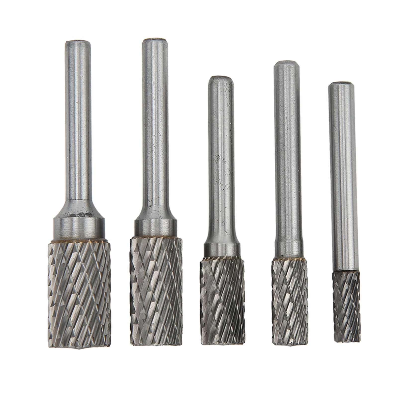 5PC Double Cut Carbide Burrs Set For Metalwork Wood Carving Grinding MLPL