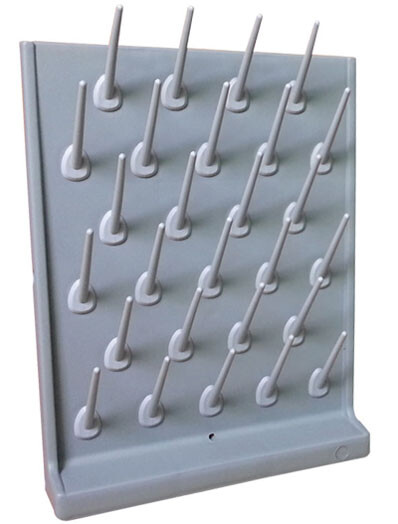 INTBUYING Lab Drying Rack Wall-Mountable PP Glassware Drying Rack Removable